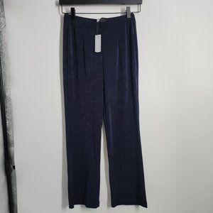 NEW Chicos Travelers Womens Size 00P  0/2P Pull On Pant Blue Stretch No Tummy